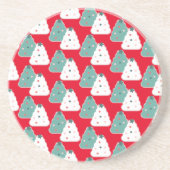 クリスマスツリークッキー生地の自家製ミックスレッド コースター (正面)