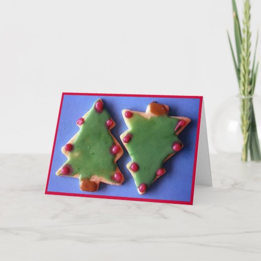 "クリスマスツリークッキー" シーズンカード (正面)