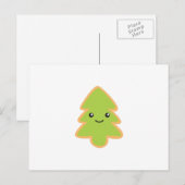 クリスマスツリークッキー シーズンポストカード (正面/裏面)