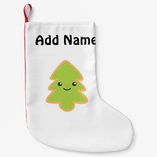クリスマスツリークッキー スモールクリスマスストッキング (正面)
