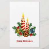 クリスマスツリークラシックニュースレターレッドグリーンカスタム (裏面)