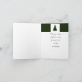 クリスマスツリークラシックモダングラフィックアート シーズンカード (内部)