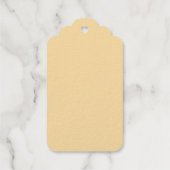 クリスマスツリークリスマスの村の雪の写真RSVPカード ギフトタグ (裏面)