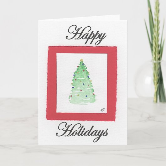 クリスマスツリークリスマスカード カード (正面)