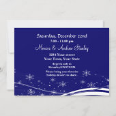 クリスマスツリークリスマスパーティー 招待状 (裏面)