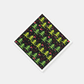 クリスマスツリークリスマスフォレスト スタンダードカクテルナプキン (角)