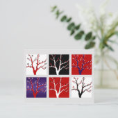 クリスマスツリークリスマスホリディグリーッ芸術的ト シーズンポストカード (スタンド正面)