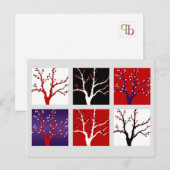 クリスマスツリークリスマスホリディグリーッ芸術的ト シーズンポストカード (正面/裏面)