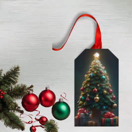 クリスマスツリークリスマスホリデーギフトラベル ギフトタグ