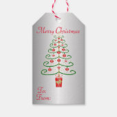 クリスマスツリークリスマス ギフトタグ (正面)