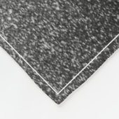 クリスマスツリーグリッターと雪片 |シルバー フリースブランケット (角)