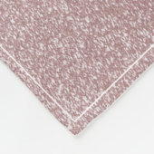 クリスマスツリーグリッターと雪片 |ピンク フリースブランケット (角)