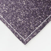 クリスマスツリーグリッターと雪片 |紫 フリースブランケット (角)