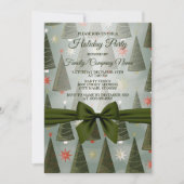 クリスマスツリーグリーンボウホリデイズ 招待状 (正面)