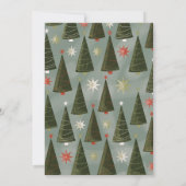 クリスマスツリーグリーンボウホリデイズ 招待状 (裏面)