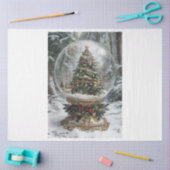 クリスマスツリーグローブ 薄葉紙 (クラフト)