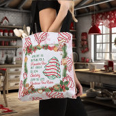 「クリスマスツリーケーキに何をしたいの」トート トートバッグ