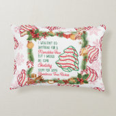 クリスマスツリーケーキの枕に何をすればいい アクセントクッション (裏面)