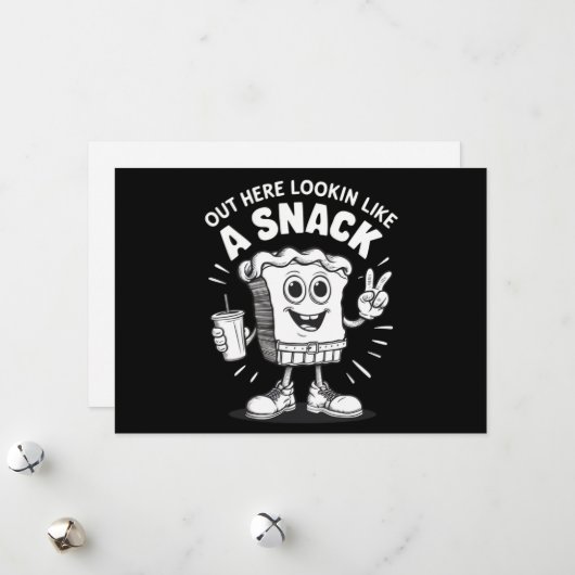 クリスマスツリーケーキみたいに素敵なところで楽しそう シーズンカード (正面/裏面インサイチュ)