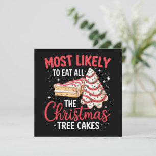 クリスマスツリーケーキを全て食べる可能性が最も高い シーズンカード