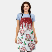 クリスマスツリーケーキエプロン エプロン (着用した状態)