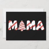 クリスマスツリーケーキマッチングファミリーパーティーママ シーズンカード (正面)