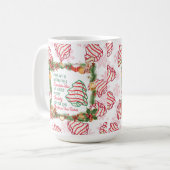 クリスマスツリーケーキ セラミックマグ コーヒーマグカップ (正面左)
