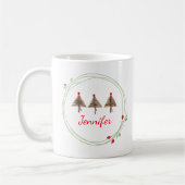 クリスマスツリーコーヒーマグリースクリスマスデザインギフト コーヒーマグカップ (左)