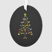 クリスマスツリーゴルフボールシャツ オーナメント (正面)