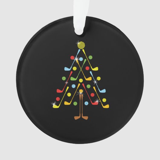 クリスマスツリーゴルフボールシャツ オーナメント (正面)