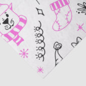 クリスマスツリーサンタが白いクリスマスを支える 薄葉紙 (詳細)