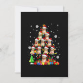 クリスマスツリーサンタカバポオクリスマスライトサン 招待状 (正面)