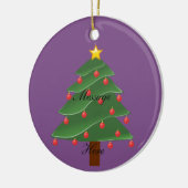 クリスマスツリーサンダーコーブ セラミックオーナメント (左)