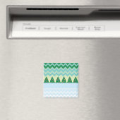 クリスマスツリーシェブロンのシーン マグネット (インサイチュ (食洗機))