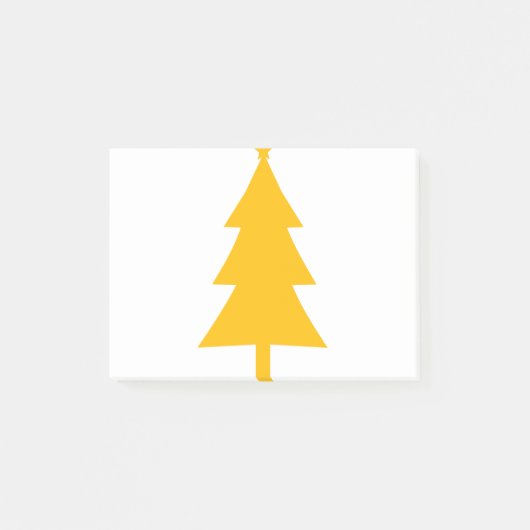 クリスマスツリーシルエット6 ポストイット (正面)