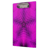 クリスマスツリーシルエット&パープルスターグラデーション クリップボード (左)