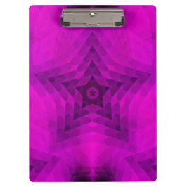 クリスマスツリーシルエット&パープルスターグラデーション クリップボード