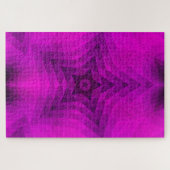 クリスマスツリーシルエット&パープルスターグラデーション ジグソーパズル (横)