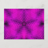 クリスマスツリーシルエット&パープルスターグラデーション ポストカード (正面)