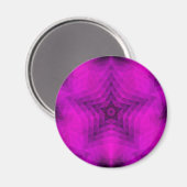 クリスマスツリーシルエット&パープルスターグラデーション マグネット (正面/裏面)