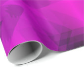 クリスマスツリーシルエット&パープルスターグラデーション ラッピングペーパー (ロールコーナー)