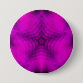 クリスマスツリーシルエット&パープルスターグラデーション 缶バッジ