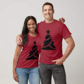 クリスマスツリーシルエット Tシャツ (ユニセックス)