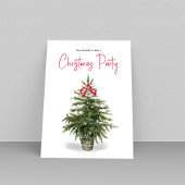 クリスマスツリーシンプルの水の色のパーティー シーズンポストカード