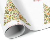 クリスマスツリーシンプルモダンホリかわいらしデイ ラッピングペーパー (ロールコーナー)