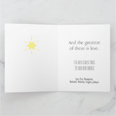 クリスマスツリーシンプル信仰希望クリスマス愛 カード (内部)