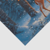 クリスマスツリーシーンカワイディアファウン雪だるま 薄葉紙 (詳細)