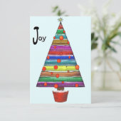 クリスマスツリージョイ サンキューカード (スタンド正面)