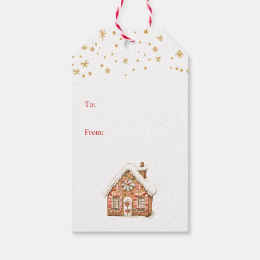 クリスマスツリージンジャーブレッドマン ギフトタグ (裏面)