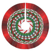 クリスマスツリースカートの色 ブラッシュドポリエステルツリースカート (正面)